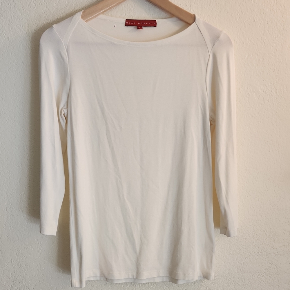 Chic White Long Sleeve Tee